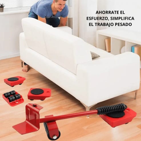 KIT 4 ELEVADOR DE MUEBLES CON RUEDAS®